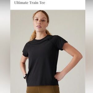 Athleta Black Ultimate Train Tee